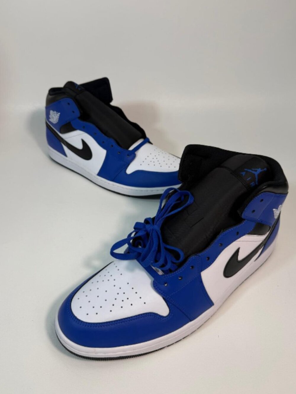 Air Jordan 1 Mid Herenschoenen - Blauw Size 18 - Picture 2 of 5